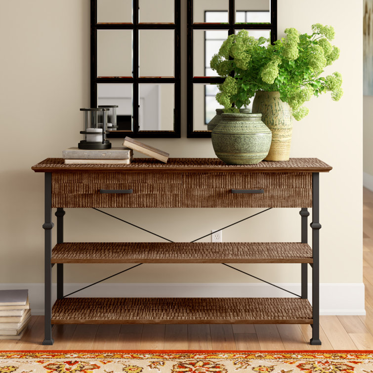 Mercury Row® Zona 50'' Solid Wood Top Console Table & Reviews | Wayfair